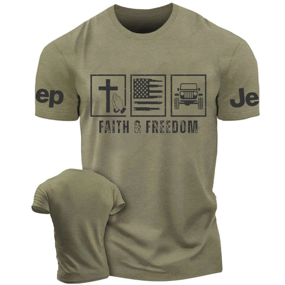 Religion Jesus Faith And Freedom Jp T-Shirt