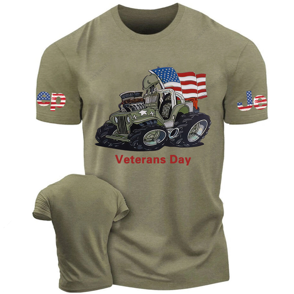 Veterans Day American Flag Patriot Jp T-Shirt