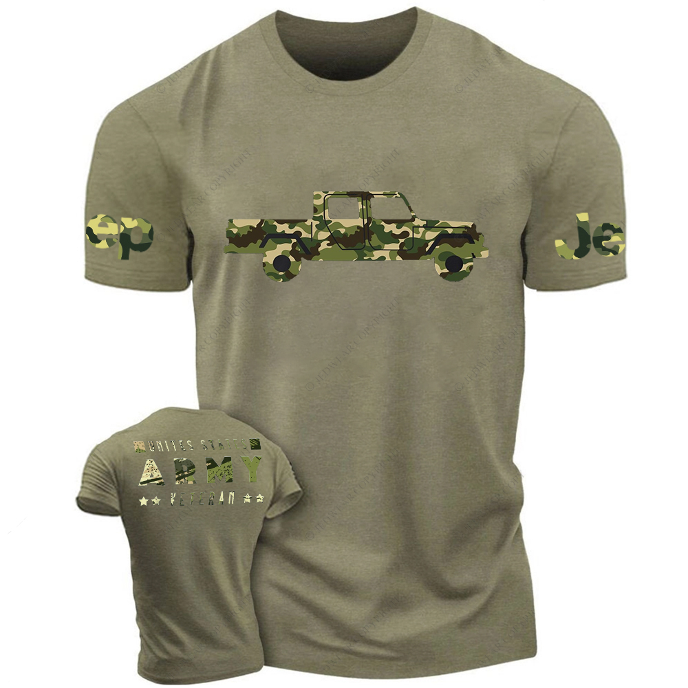  Green Camo Gladiator Truck Camouflage Camo Truck Lovers Jp T-Shirt