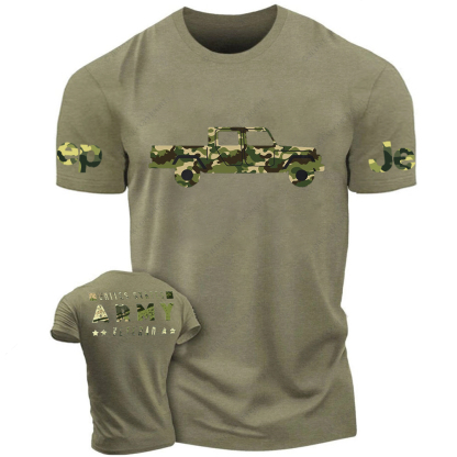  Green Camo Gladiator Truck Camouflage Camo Truck Lovers Jp T-Shirt