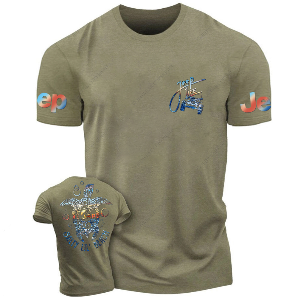 Salty Lil' Beach Summer Turtle Slippers Jp T-Shirt