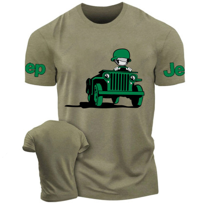 Cartoon Green Car Funny Jp T-Shirt