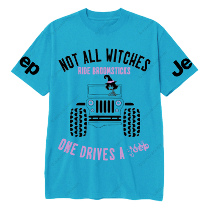 Halloween Not All Witches Ride Broomsticks One Drive A Car Jp T-Shirt