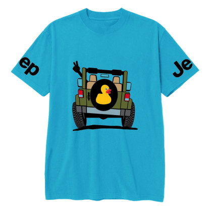 Happy Trails Ahead Duck Casual Printed T-Shirt