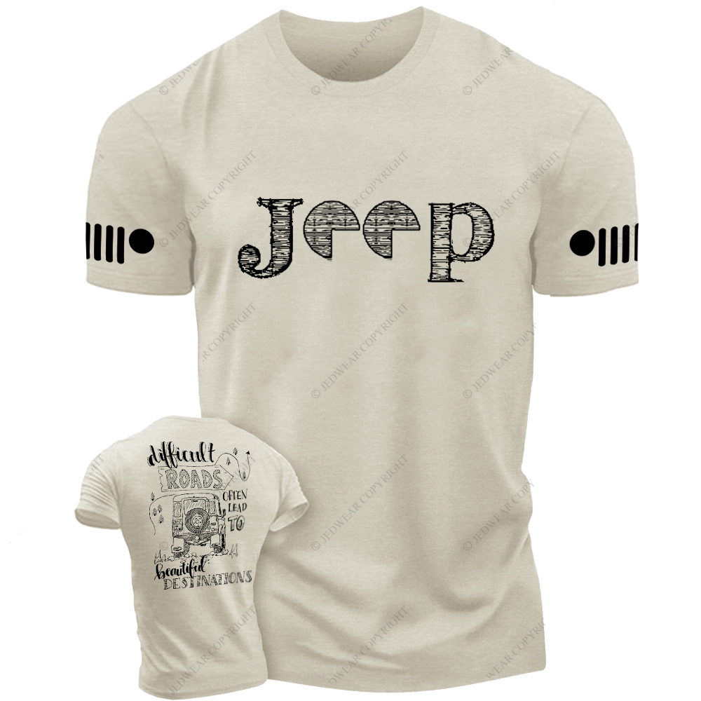 Difficult Roads Often Lead To Beautiful Destination Jp T-Shirt