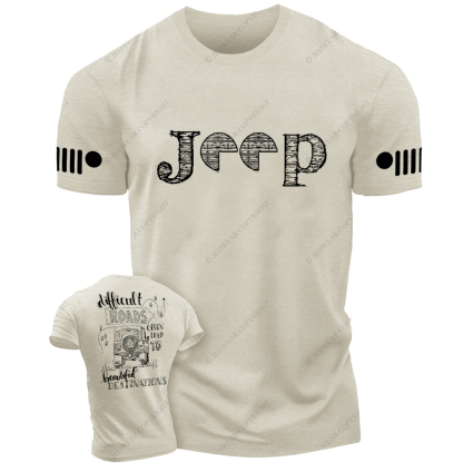 Difficult Roads Often Lead To Beautiful Destination Jp T-Shirt