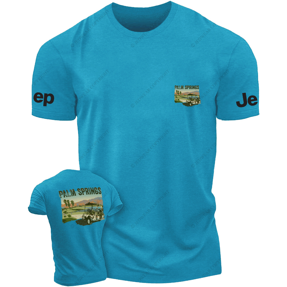 Hawaii Palm Springs Mountains Water Trees JP T-Shirt