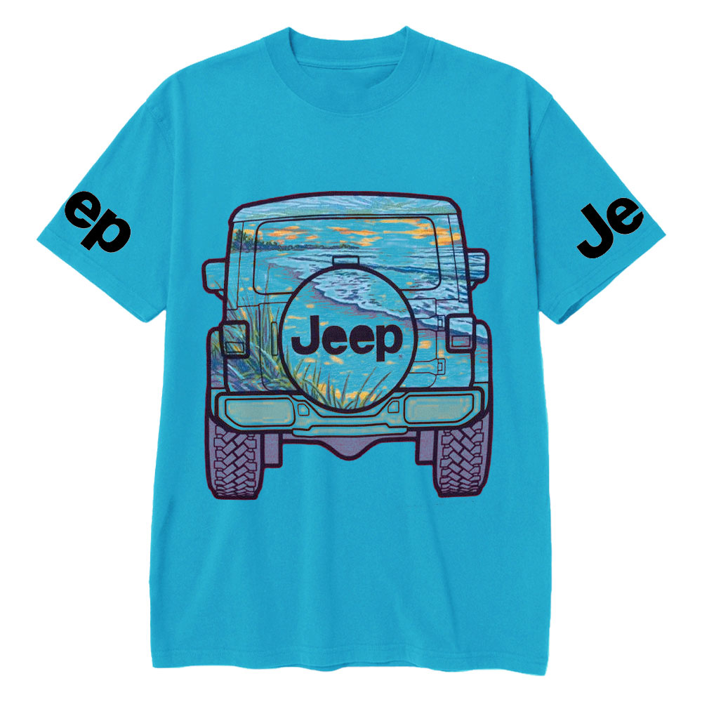 Jp Beach Sunset Casual Printed T-Shirt