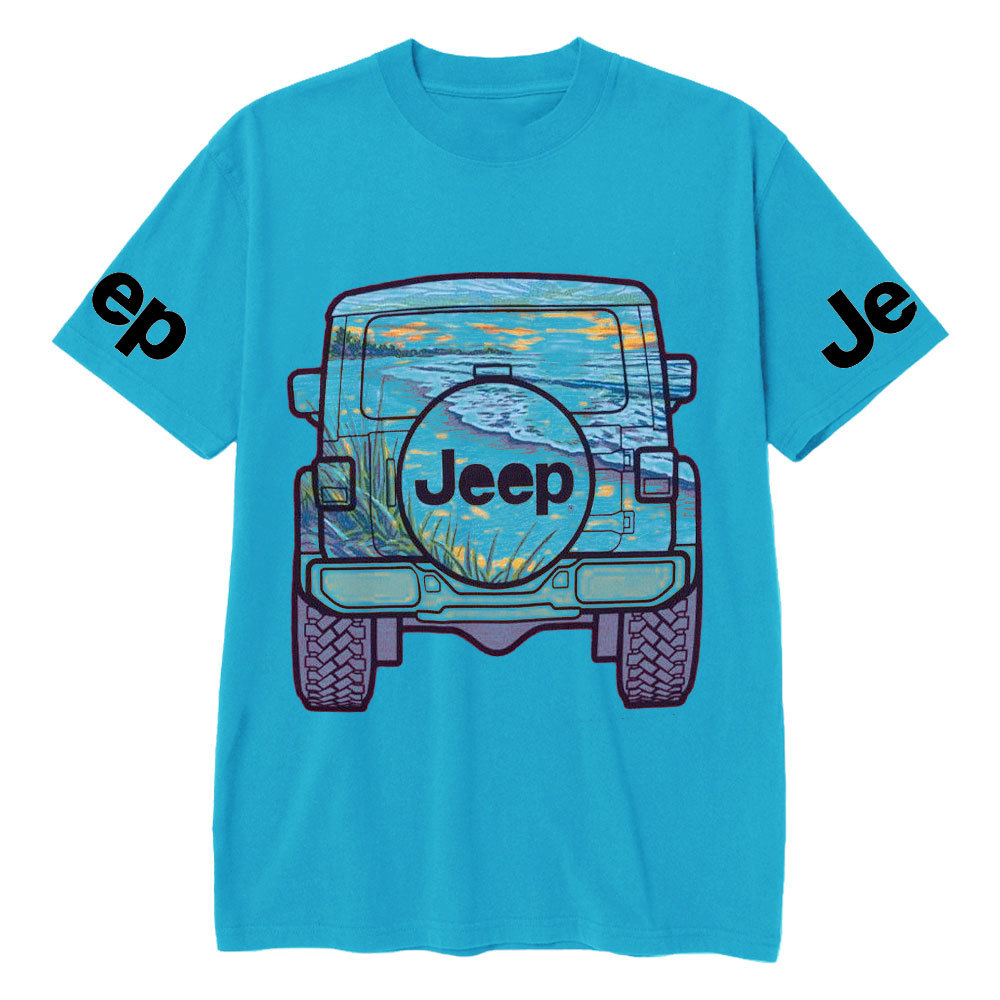 Jp Beach Sunset Casual Printed T-Shirt