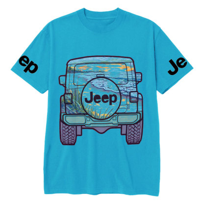 Jp Beach Sunset Casual Printed T-Shirt