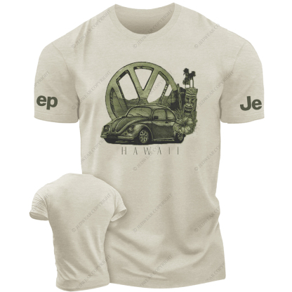 Retro Four Wheeler  Flowers And Grass JP T-Shirt