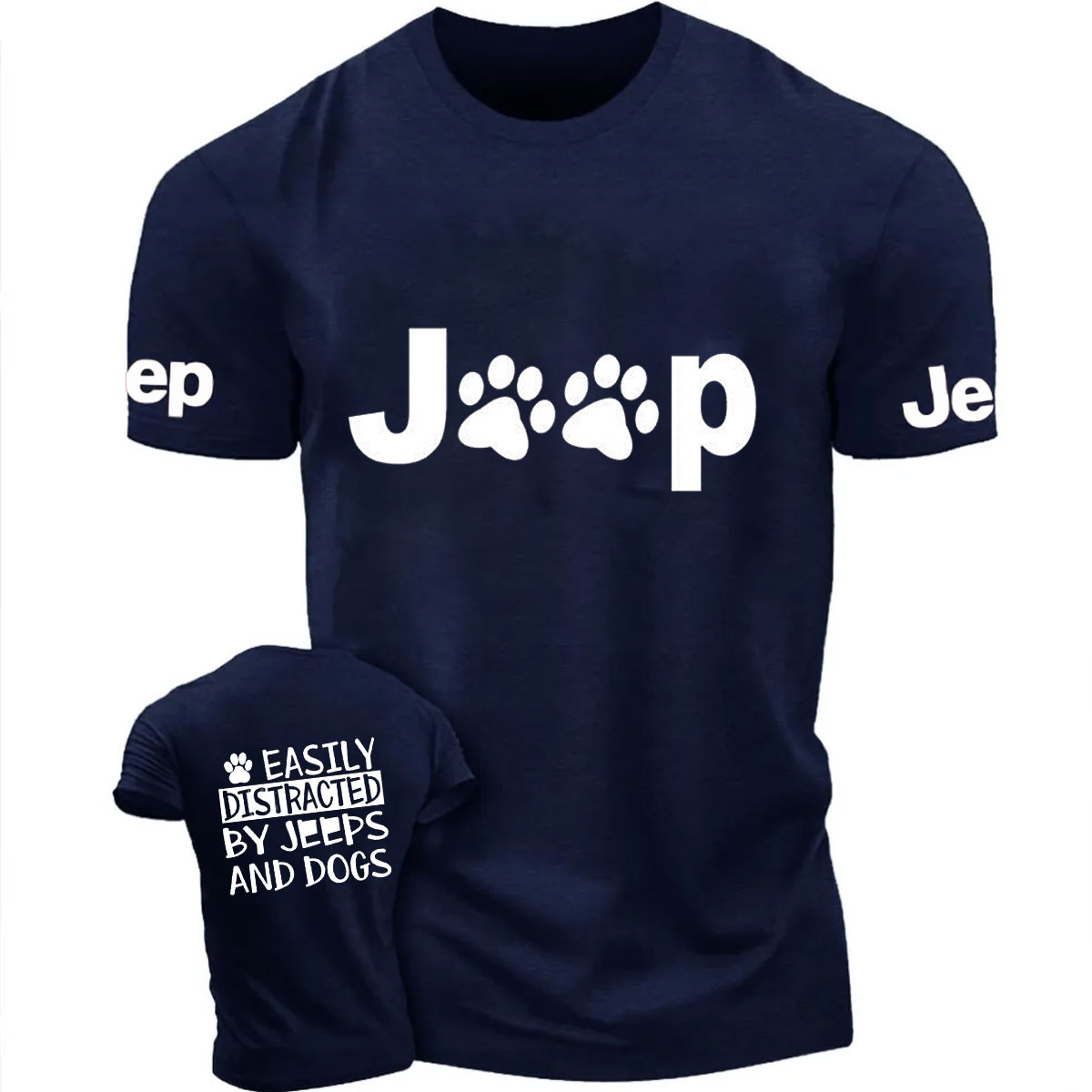 Easily Distracted By Jps And Dos Printed T-Shirt