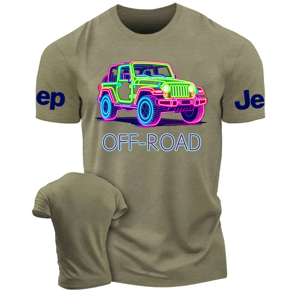 Colorful Neon Lines Car Jp T-Shirt