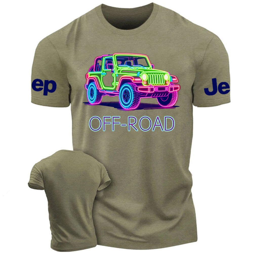 Colorful Neon Lines Car Jp T-Shirt