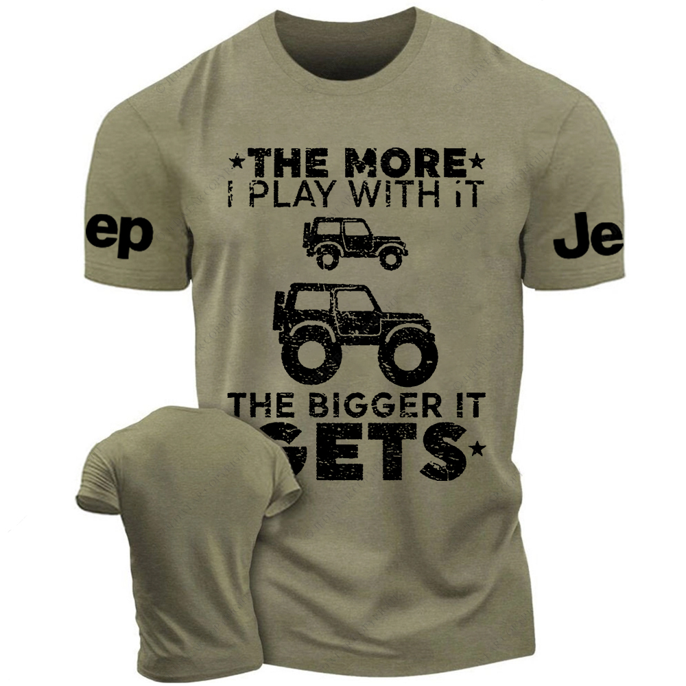 The More I Play With It The Bigger It Gets Funny Truck Owner Jp T-Shirt