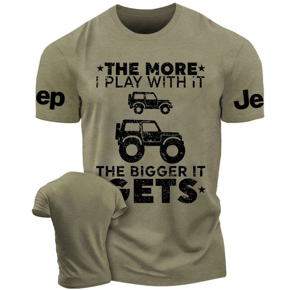 The More I Play With It The Bigger It Gets Funny Truck Owner Jp T-Shirt