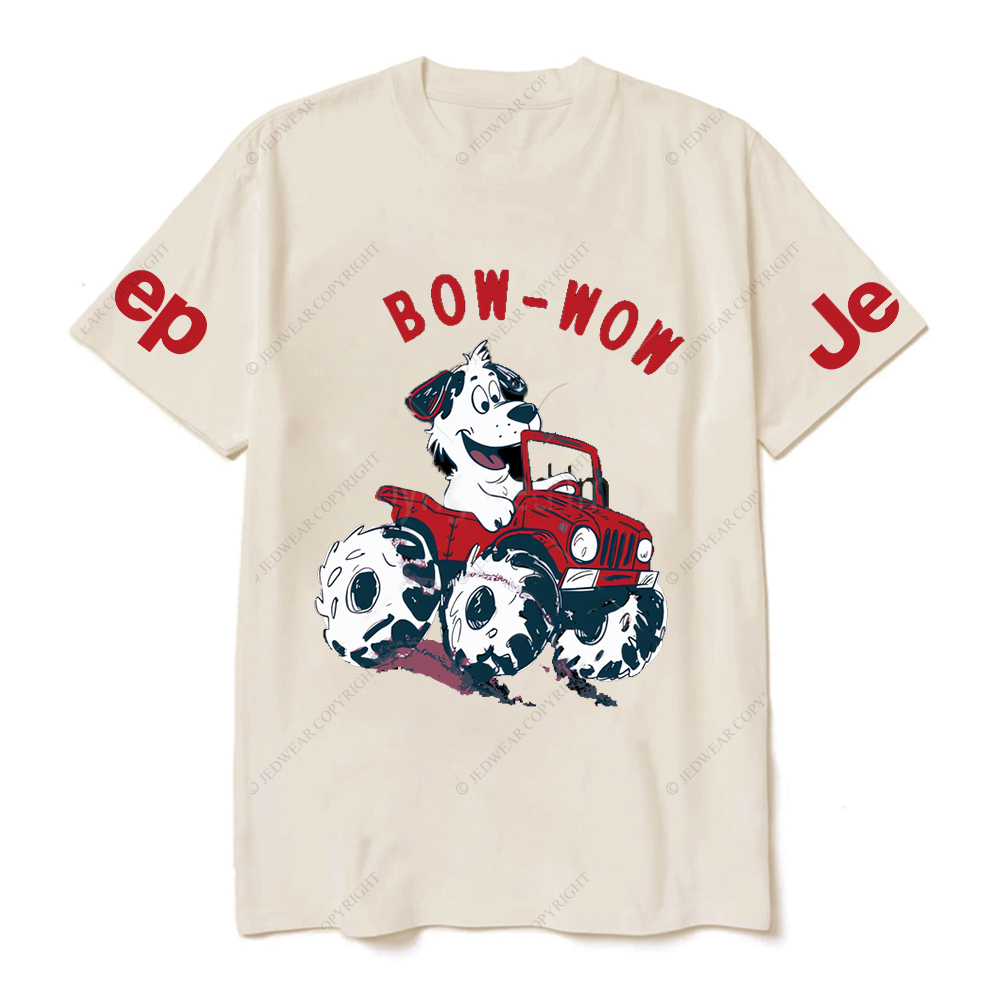 Bow Wow  Dalmatian Driving A Car JP T-Shirt
