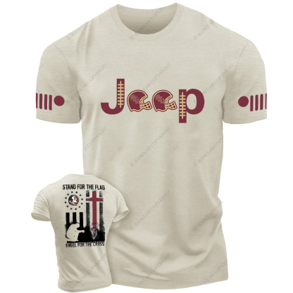 FSU Seminoles Stand For The Flag Kneel For The Cross Nation Jp T-Shirt