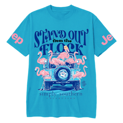 Simply Southern Stand Out from The Flock Flamingos Jp T-Shirt