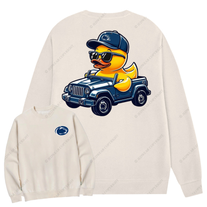 Penn State University Duck Jp Crew Neck Sweatshirt