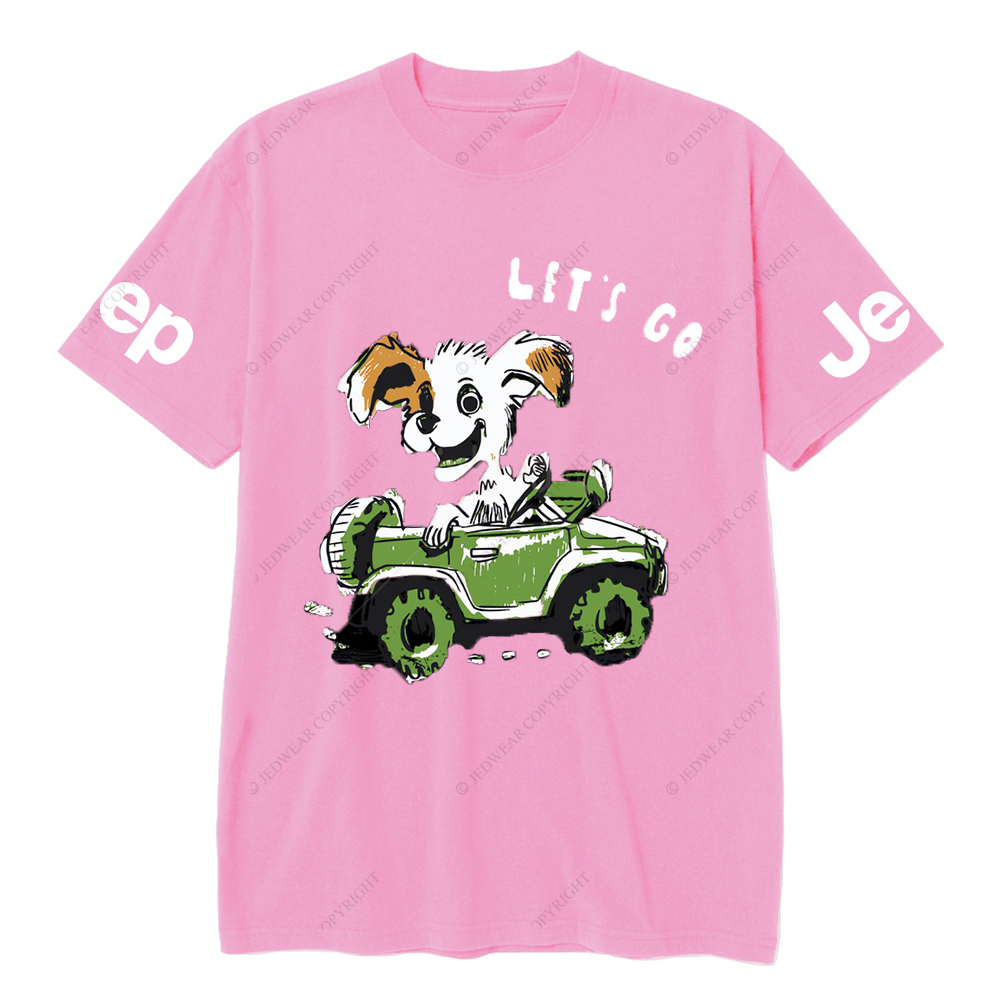 Let's Go  The Puppy Is Driving Happily JP T-Shirt