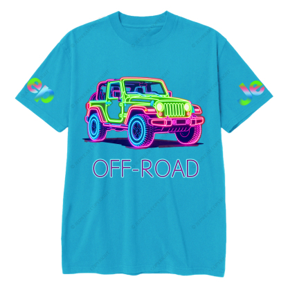 Colorful Neon Lines Car Jp T-Shirt