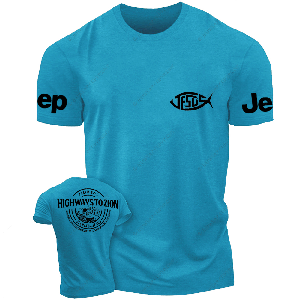 Religion Jesus Highways To Zion Psalm 84:5 Jp T-Shirt