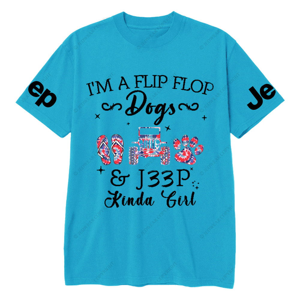 I’m A Flip Flop Dogs Car Kinda Girl Jp T-Shirt