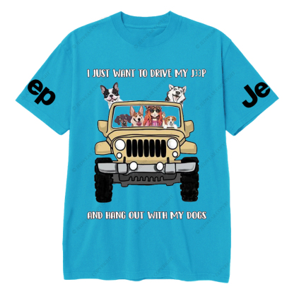 I Just Want To Drive My Car And Hang Out With My Dogs Jp T-Shirt