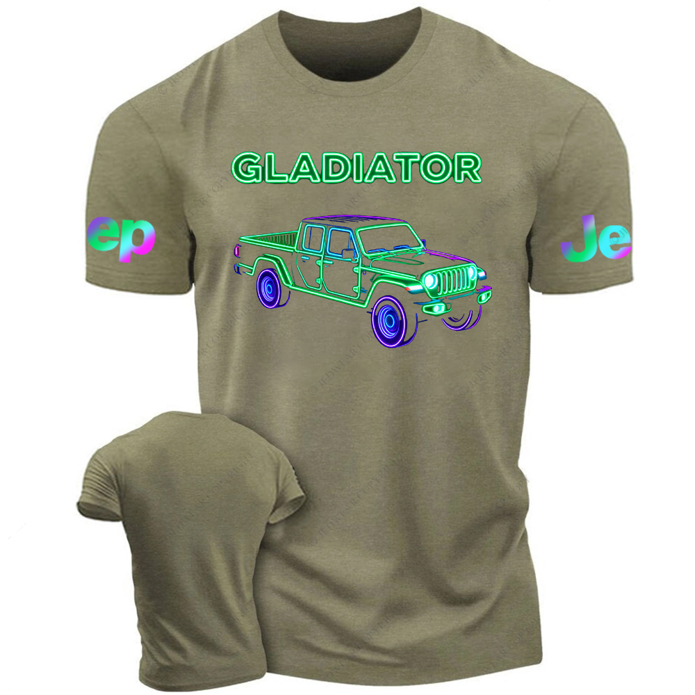 Colorful Neon Lines Gladiator Jp T-Shirt