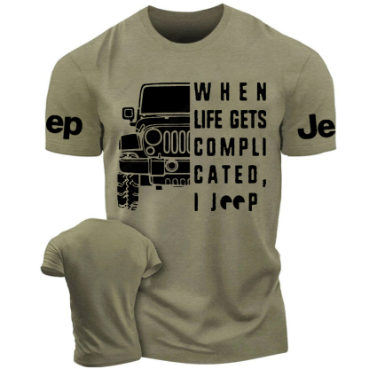 When Life Gets Compli Cated I Car Jp T-Shirt 