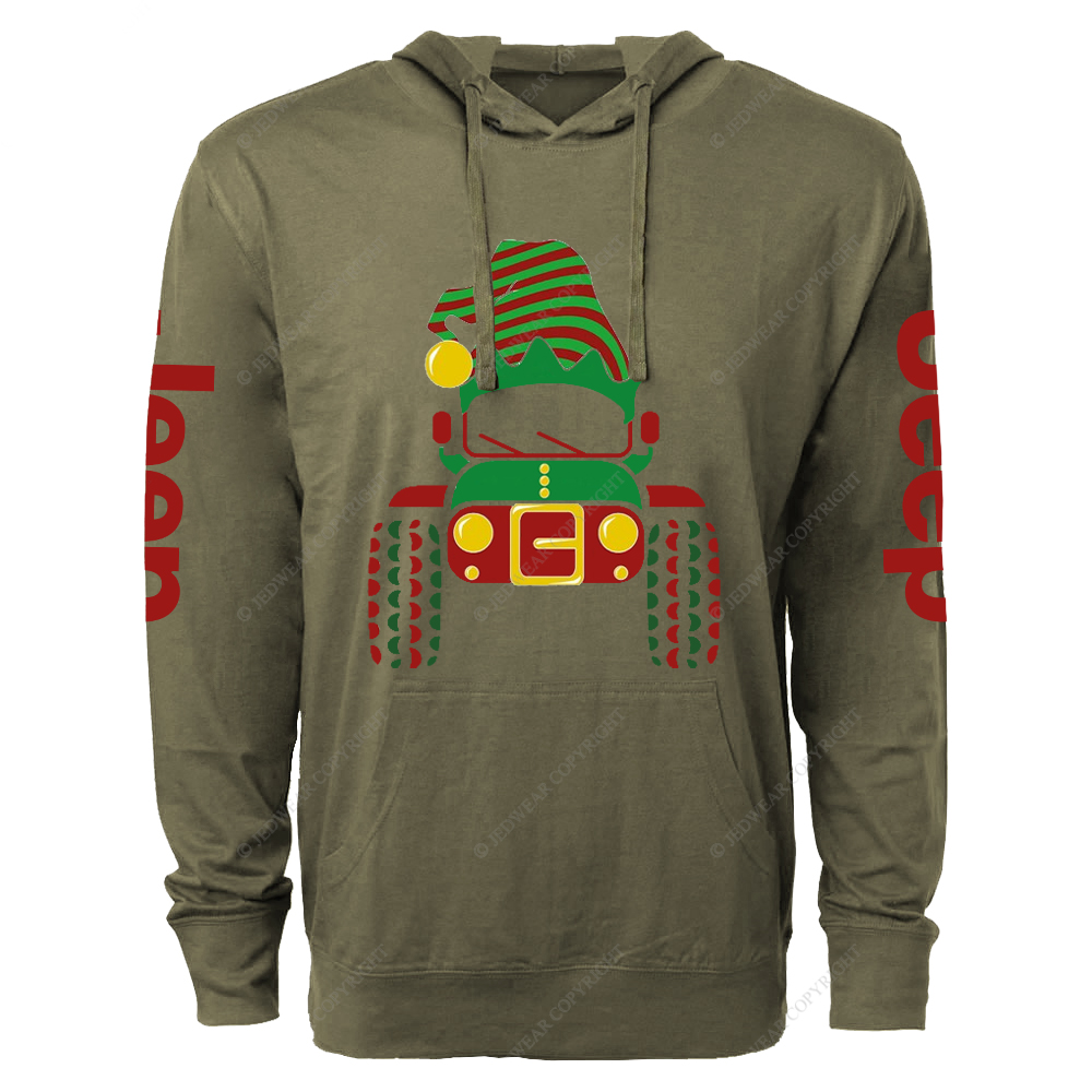 Christmas Offroad Car Jp Lightweight Hoodie