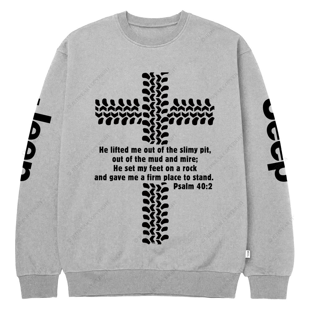 Mount Pisgah Church Religion Jesus Christian Jp Crew Neck Sweatshirt