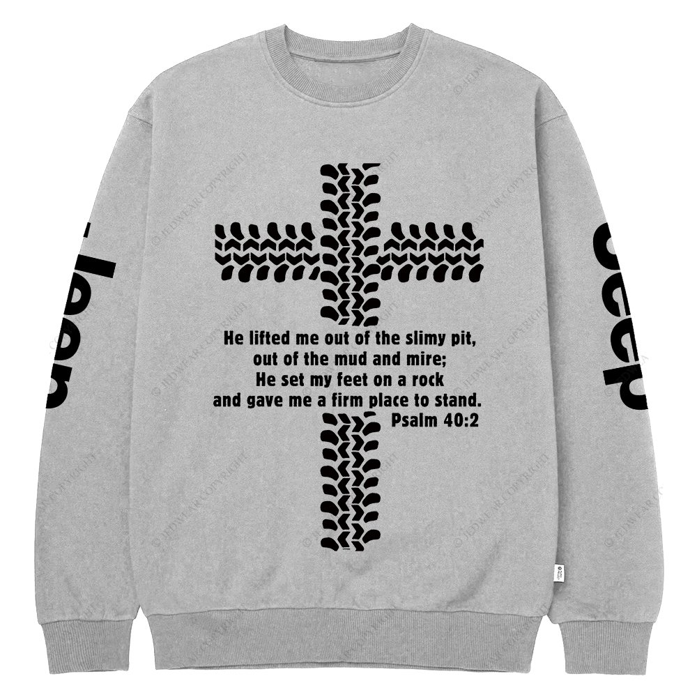 Mount Pisgah Church Religion Jesus Christian Jp Crew Neck Sweatshirt