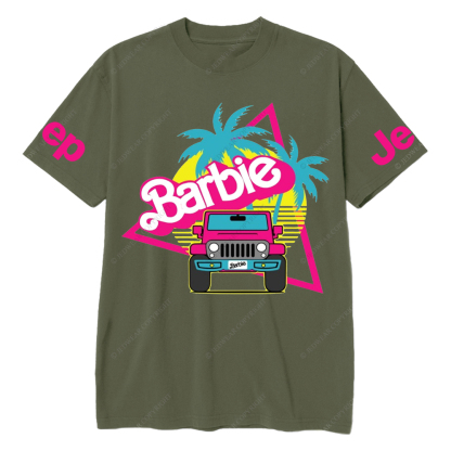Off-Road Adventure Pink Vehicle Barbie Jp T-Shirt