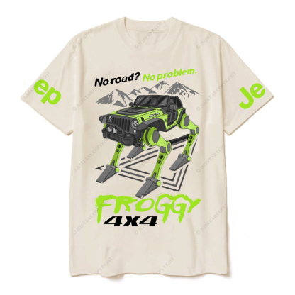 No Road No roblem  Froggy JP T-Shirt
