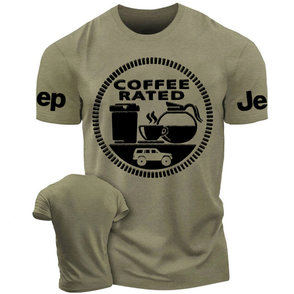 Coffee Rated 4x4 Offroad Car  Jp T-Shirt 
