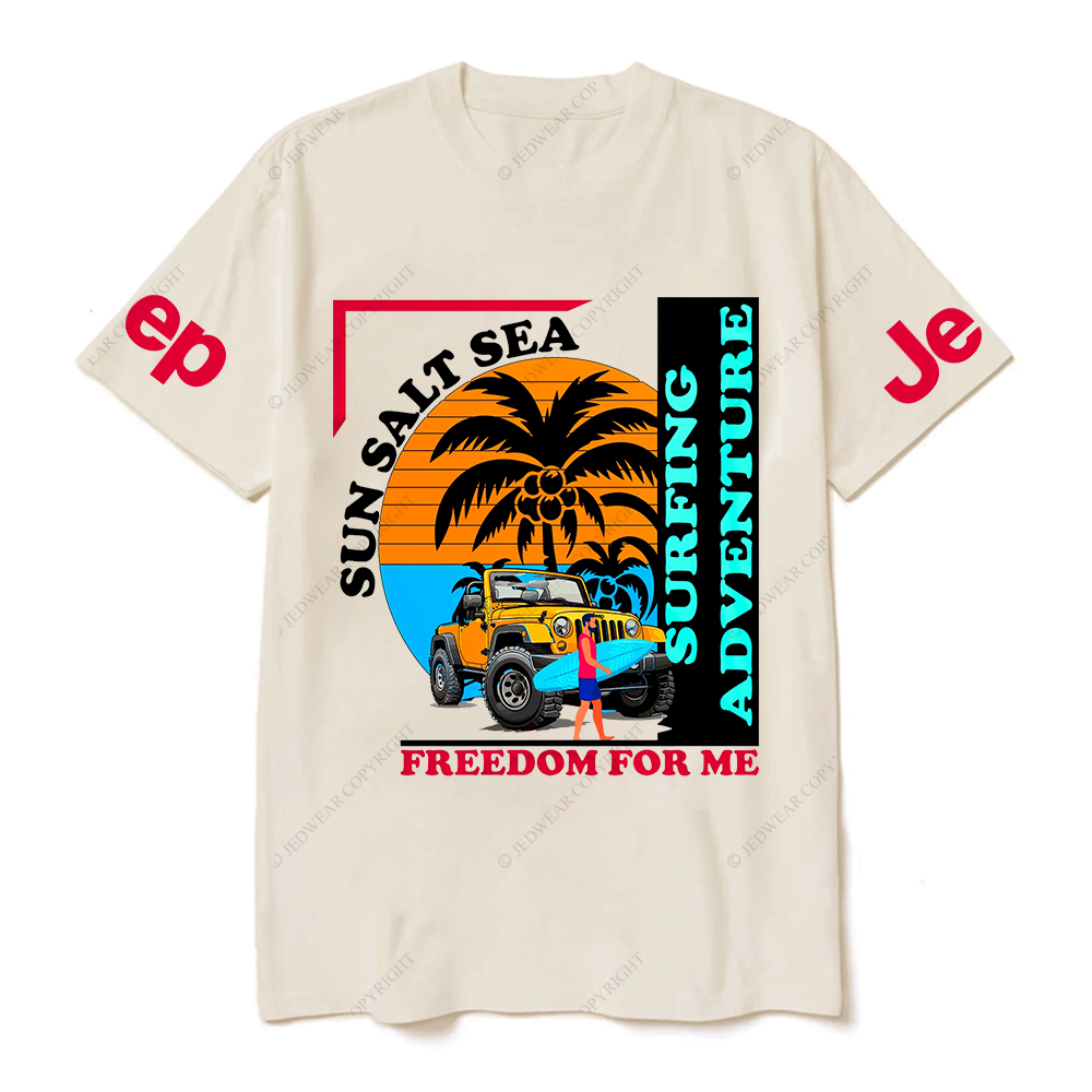 Sun Salt Sea Freedom For Me Surfing Adventure JP T-Shirt