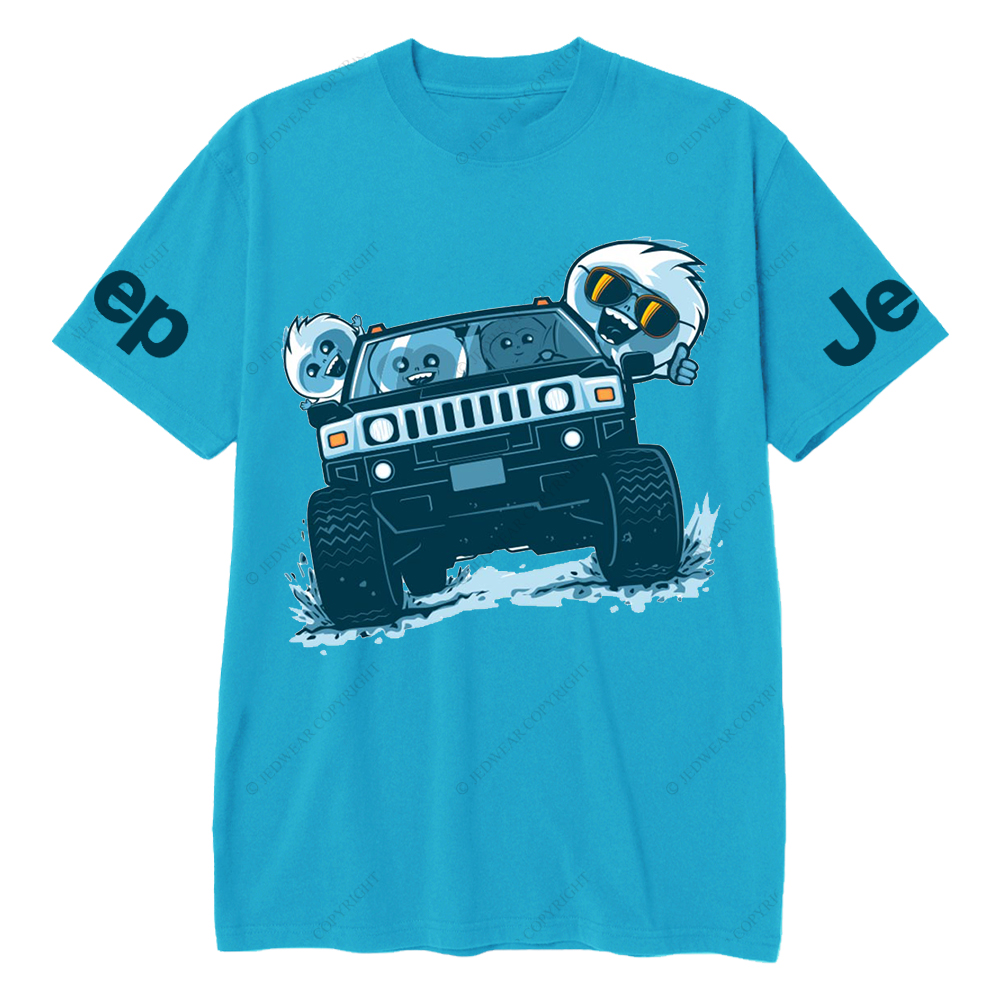 Cartoon Funny Driving A Car Jp T-Shirt 