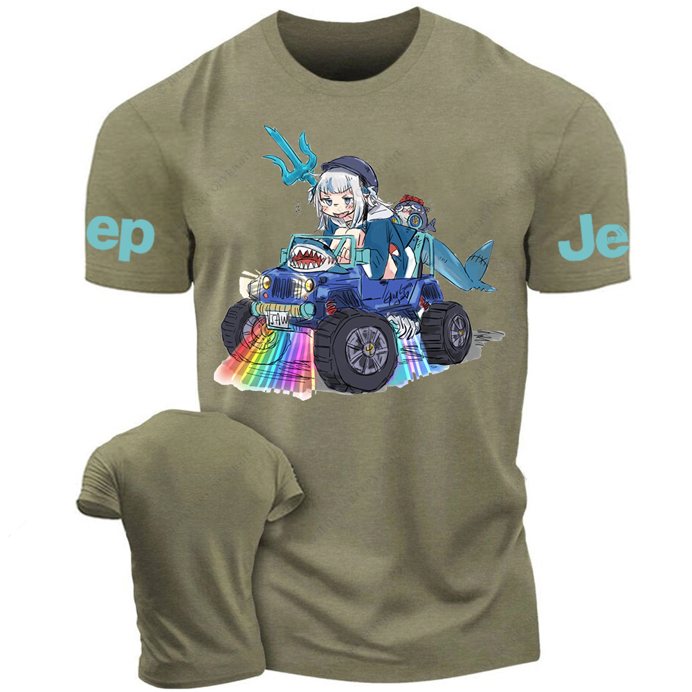 Gooba Cartoon Dolphin Drivering Jp T-Shirt 