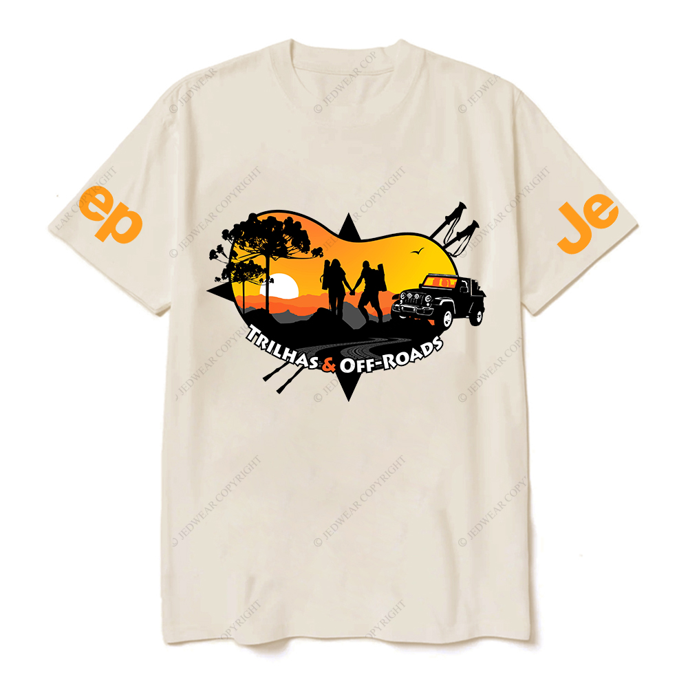 Trilhas Off-Roads Adventure Couples Camping JP T-Shirt