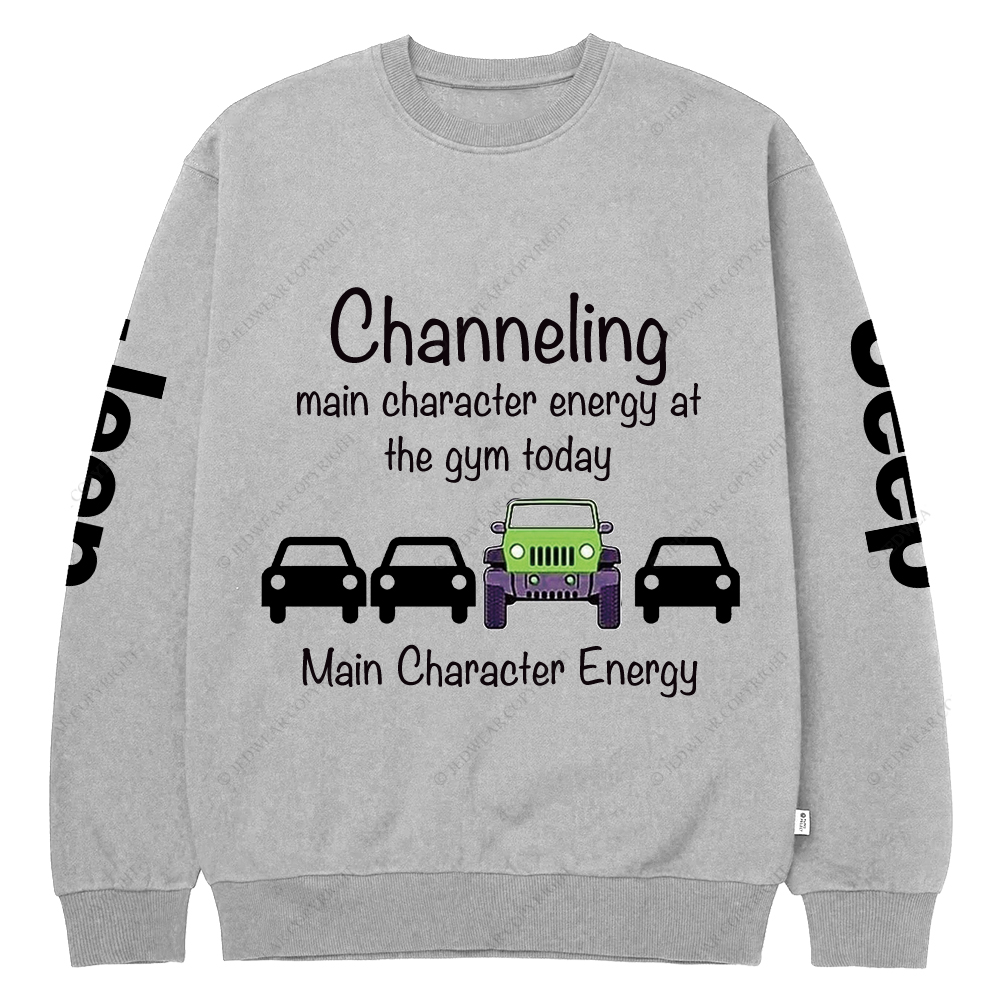 Channeling Main Character Energy At The Gym Today Jp Crew Neck Sweatshirt