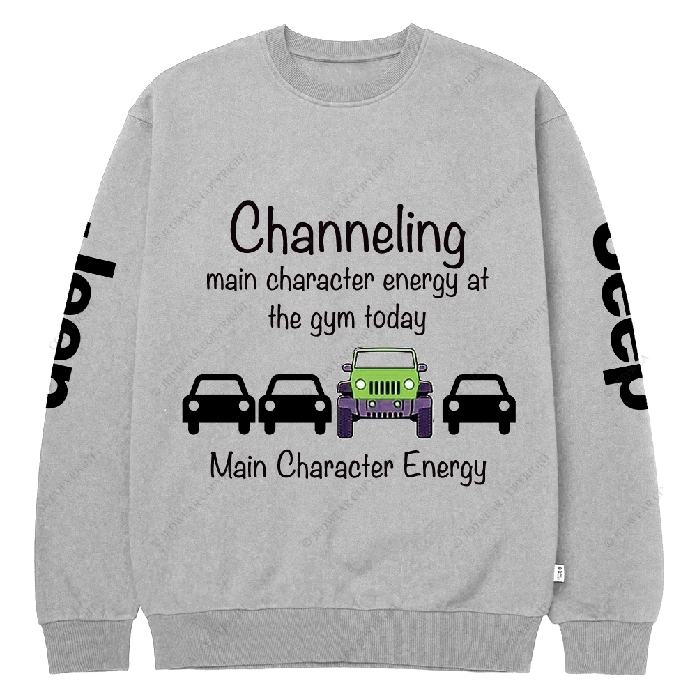 Channeling Main Character Energy At The Gym Today Jp Crew Neck Sweatshirt