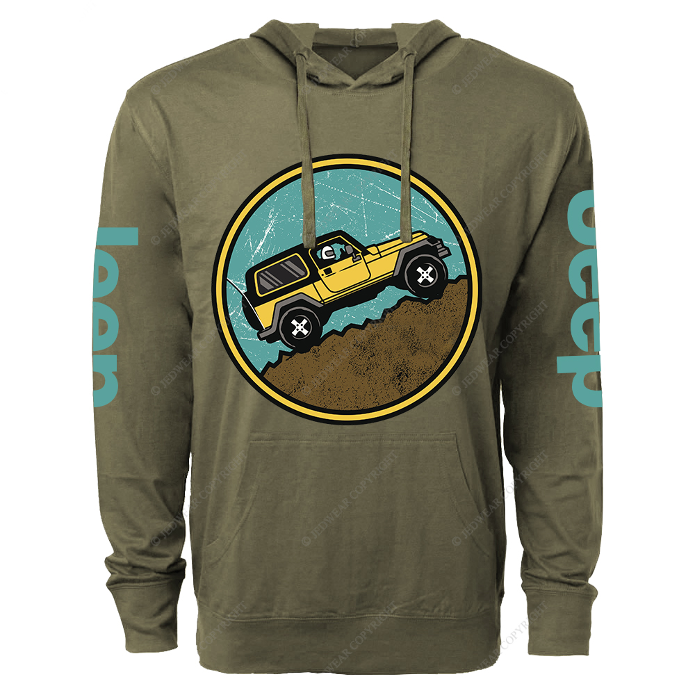 Off-Road Adventure Vehicle Mountain Jp  Lightweight Hoodie