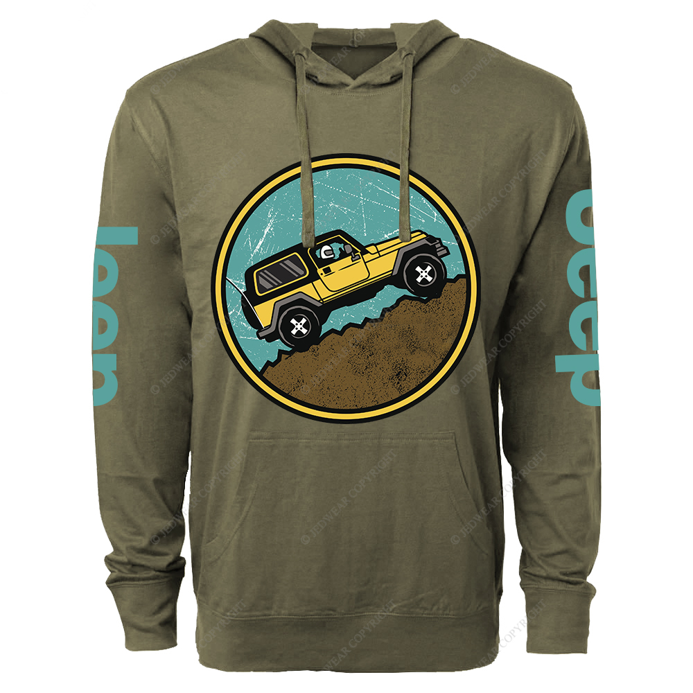 Off-Road Adventure Vehicle Mountain Jp  Lightweight Hoodie