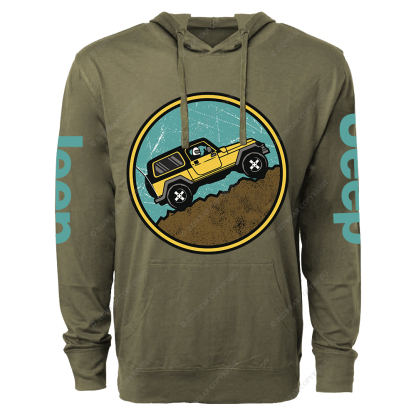 Off-Road Adventure Vehicle Mountain Jp  Lightweight Hoodie