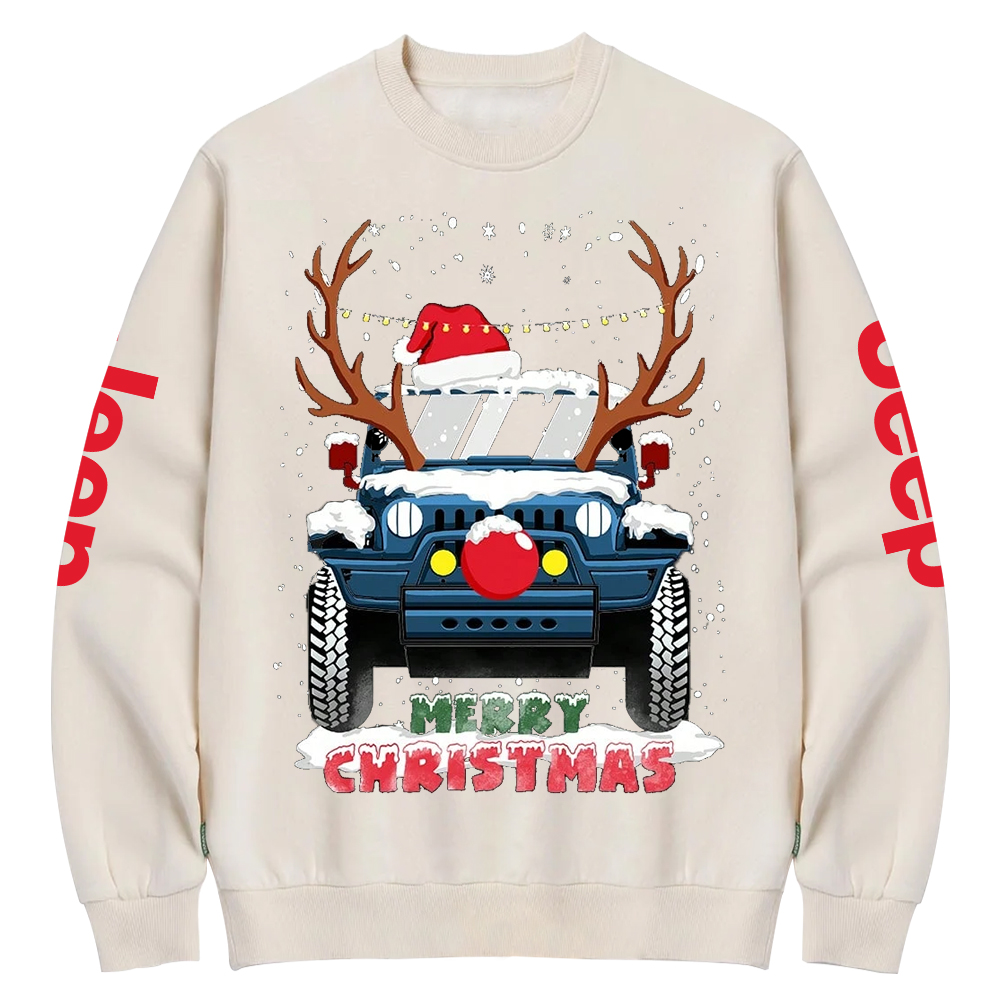 Merry Christmas Santa Jp Crew Neck Sweatshirt