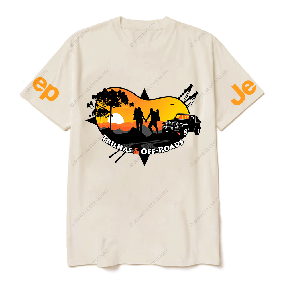 Trilhas Off-Roads Adventure Couples Camping JP T-Shirt