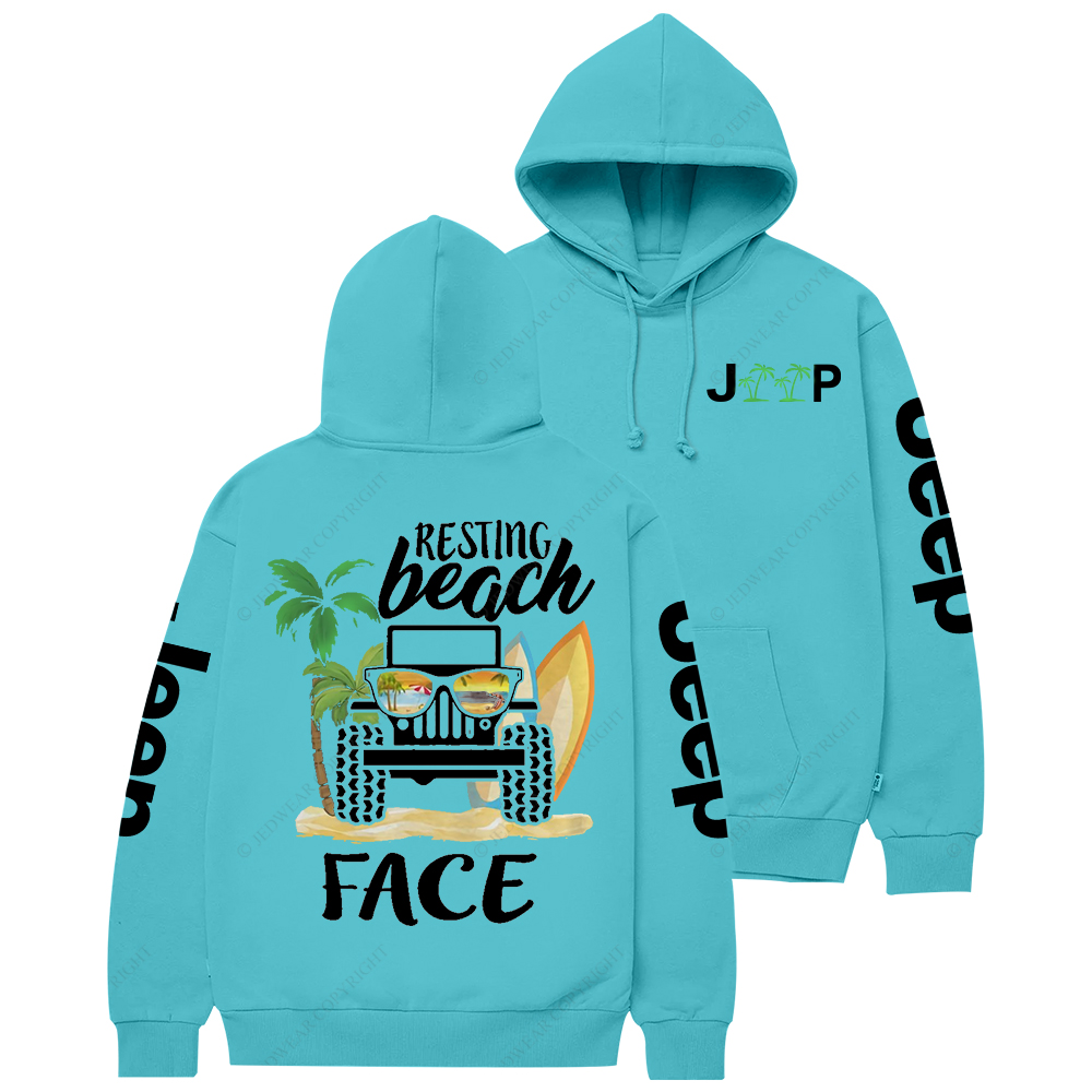 Resting Beach Face Surf Jp Casual Hoodie