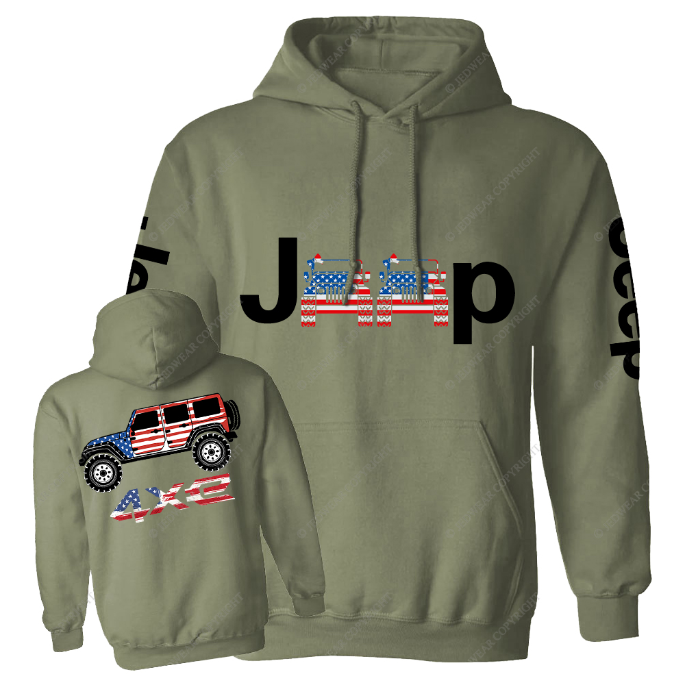American Flag 4xe Jp Casual Hoodie